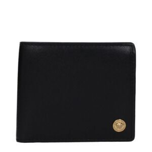 Versace Black Leather Men's Wallet